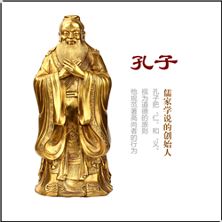 儒家孔子铜像