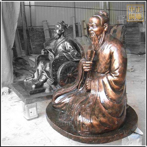 孔子行教铜雕塑
